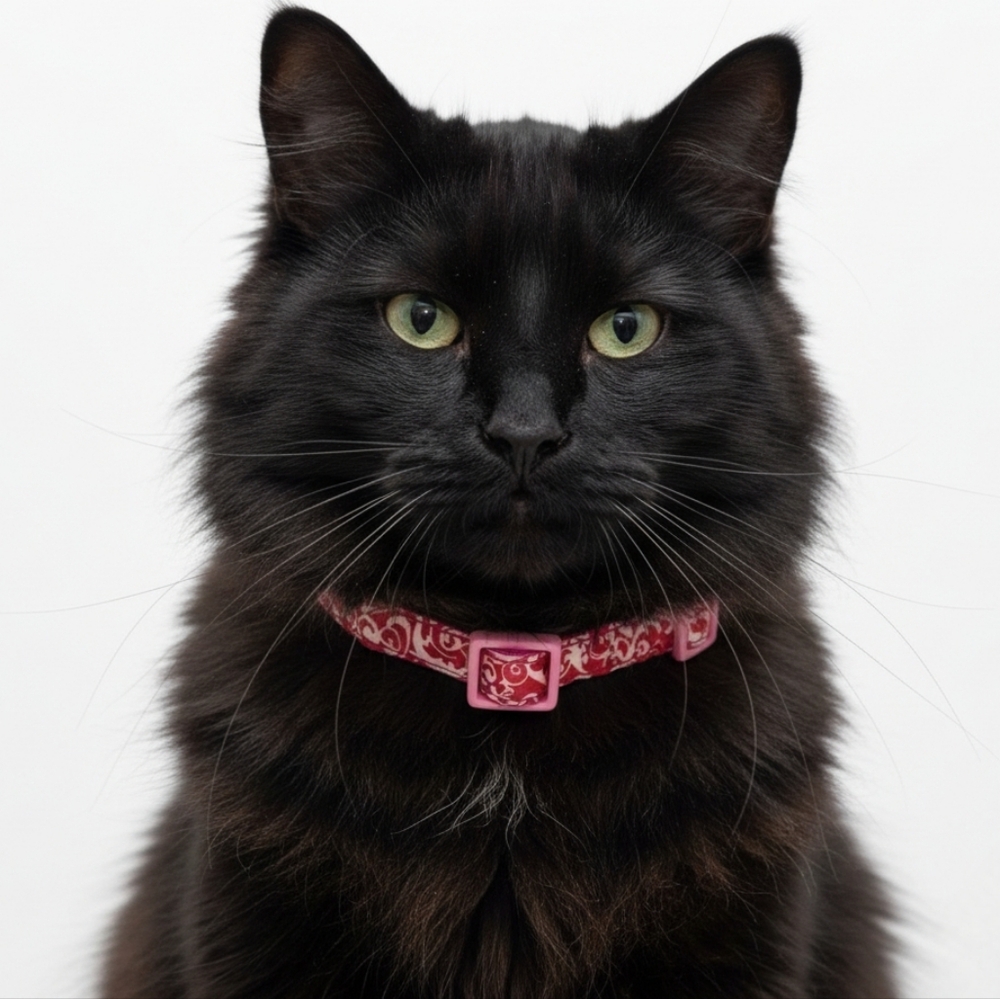 Petco Pink red white paisley graphics breakaway kitten cat kitty collar S NWOT